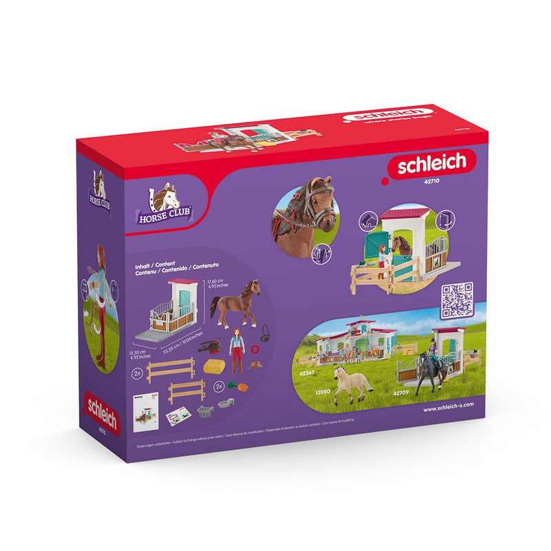 SCHLEICH HORSE CLUB HORSEBOX HANNAH & CAYENNE