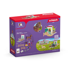 SCHLEICH HORSE CLUB HORSEBOX HANNAH & CAYENNE
