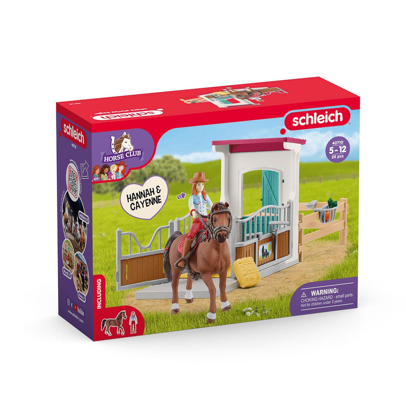 SCHLEICH HORSE CLUB HORSEBOX HANNAH & CAYENNE