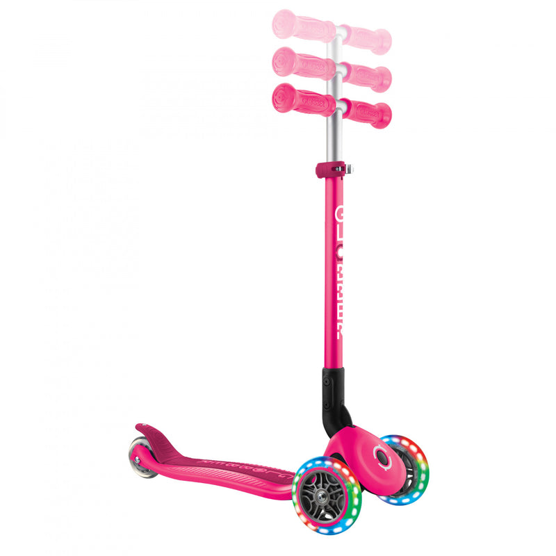 GLOBBER PRIMO FOLDABLE  SCOOTER- FUCHSIA/ DARK PINK