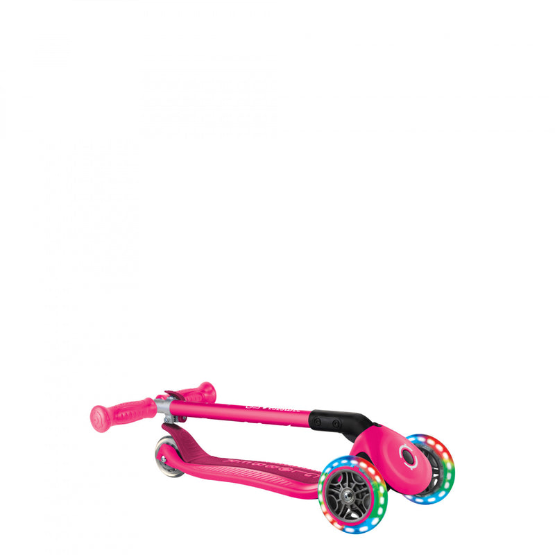 GLOBBER PRIMO FOLDABLE  SCOOTER- FUCHSIA/ DARK PINK