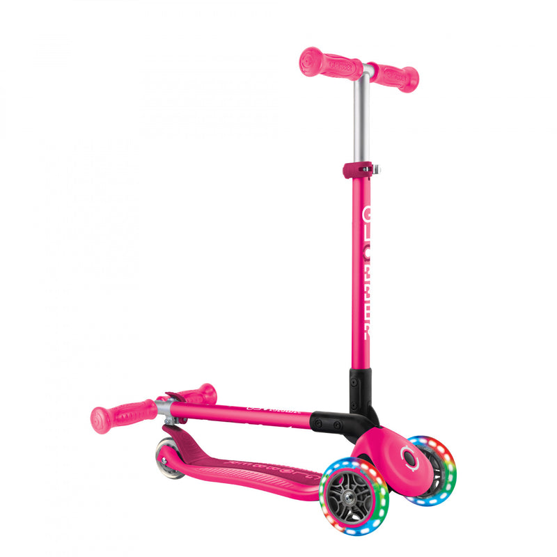 GLOBBER PRIMO FOLDABLE  SCOOTER- FUCHSIA/ DARK PINK