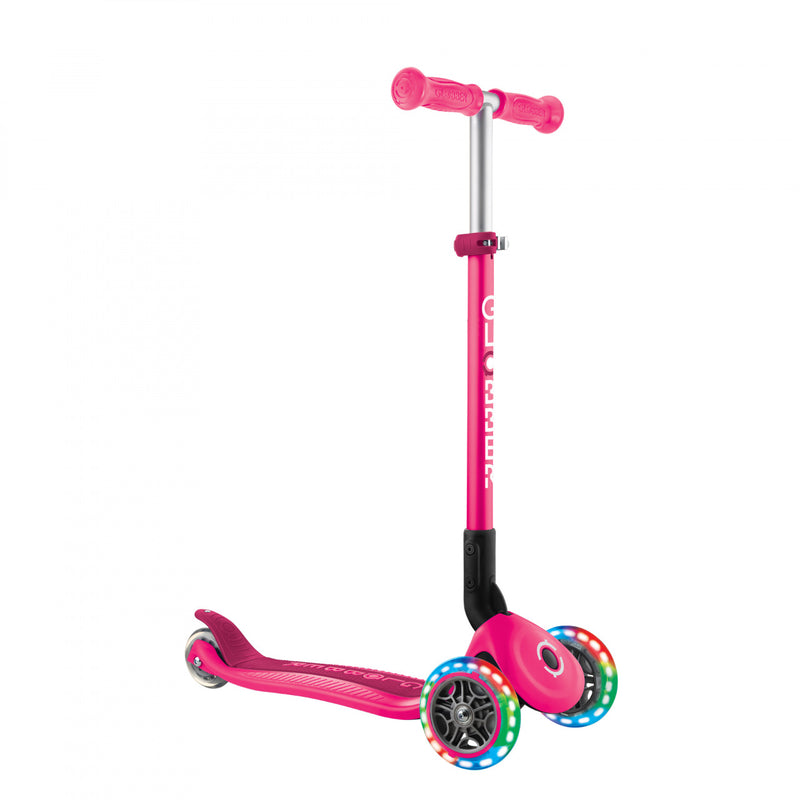 GLOBBER PRIMO FOLDABLE  SCOOTER- FUCHSIA/ DARK PINK