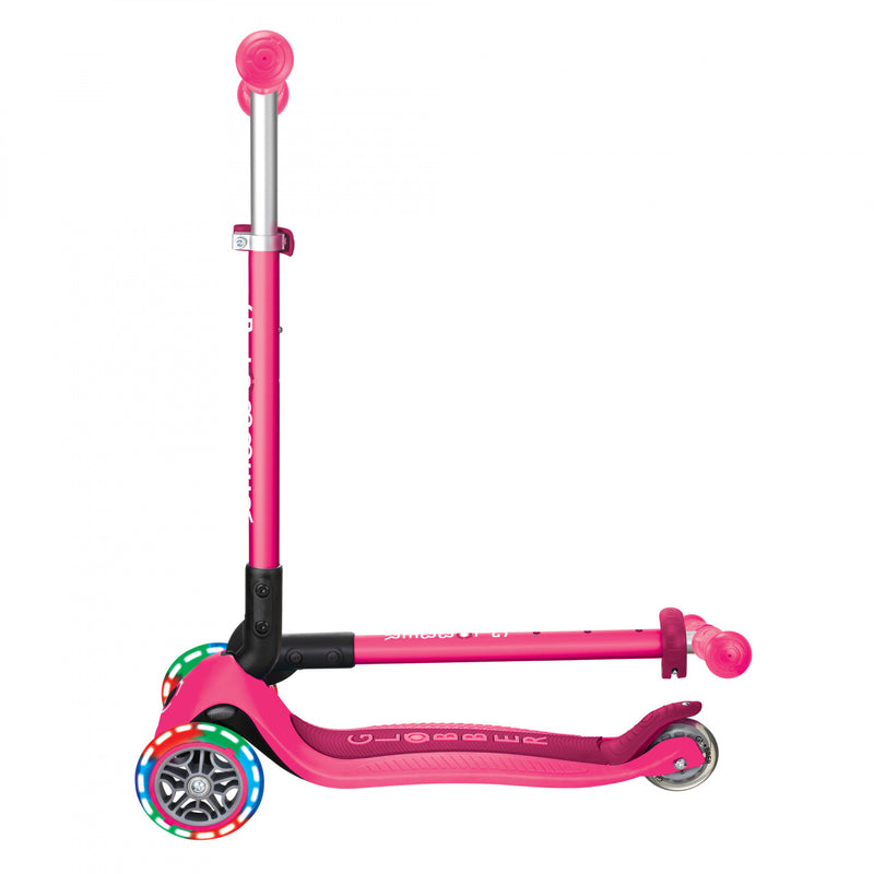 GLOBBER PRIMO FOLDABLE  SCOOTER- FUCHSIA/ DARK PINK