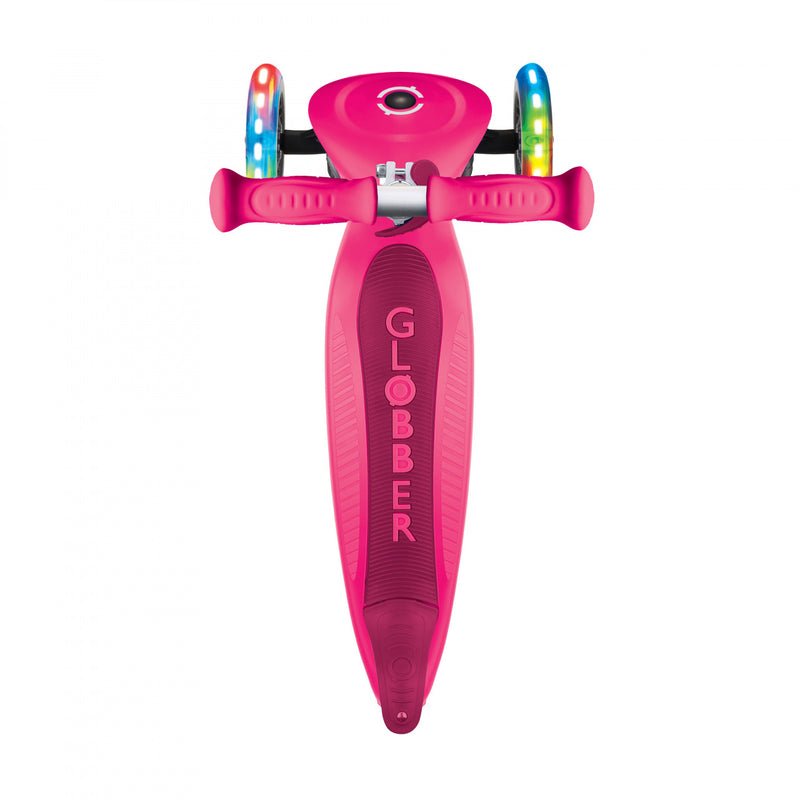 GLOBBER PRIMO FOLDABLE  SCOOTER- FUCHSIA/ DARK PINK