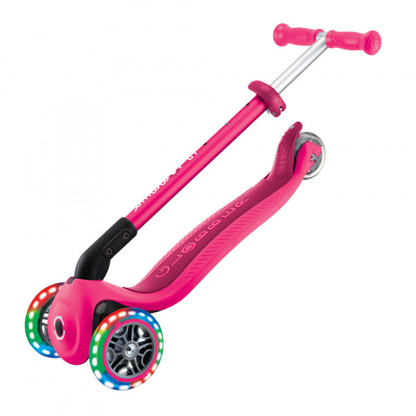 GLOBBER PRIMO FOLDABLE  SCOOTER- FUCHSIA/ DARK PINK