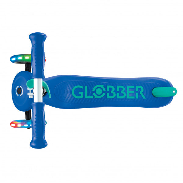 GLOBBER PRIMO PLUS SCOOTER- BLUE/ GREEN
