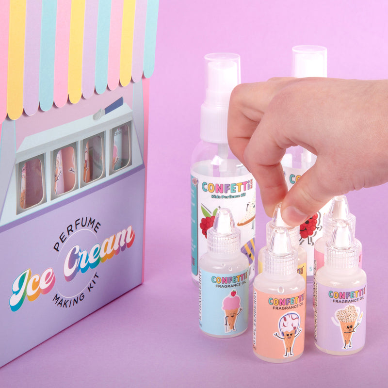 CONFETTI BLUE ICE CREAM SCENTED PERFUME MAKING KIT
