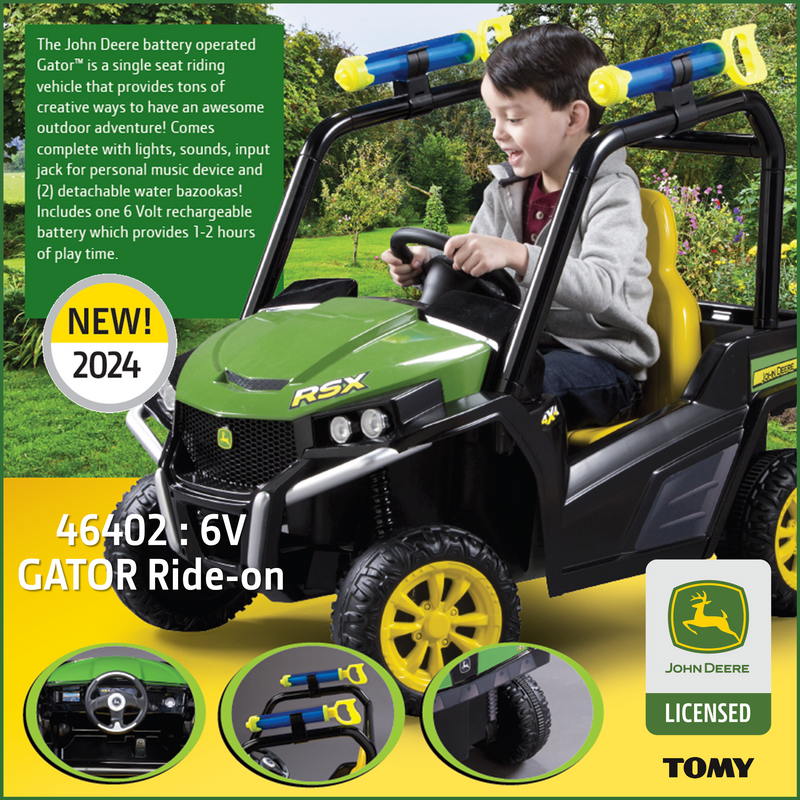 JOHN DEERE 6V BATTERY OPERATED GATOR