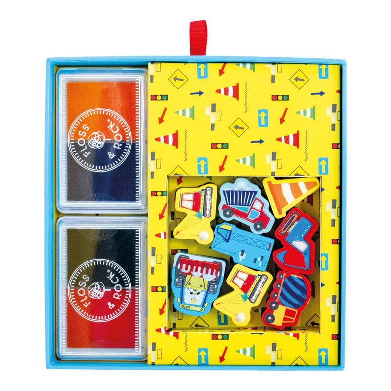 FLOSS AND ROCK MY STAMPER SET-CONSTRUCTION