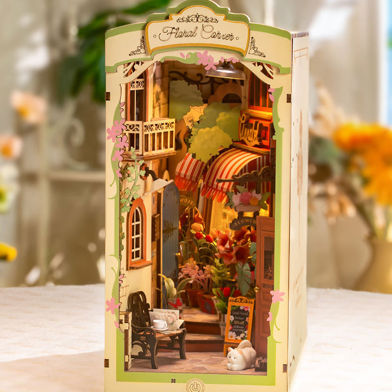 ROBOTIME ROLIFE DIY BOOK NOOK FLORAL CORNER
