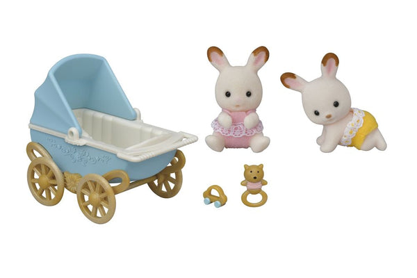 SYLVANIAN FAMILIES- CHOCOLATE RABBIT TWIN SET