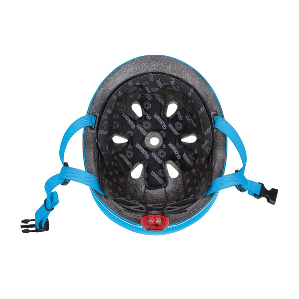 GOBBLER TODDLER HELMET WITH LED LIGHTS- SKY BLUE