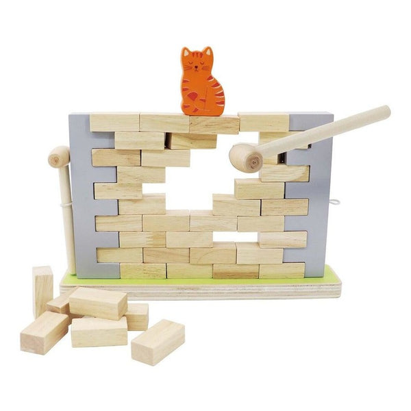BLOCKS WOODEN JENGA WALL BOARD GAME
