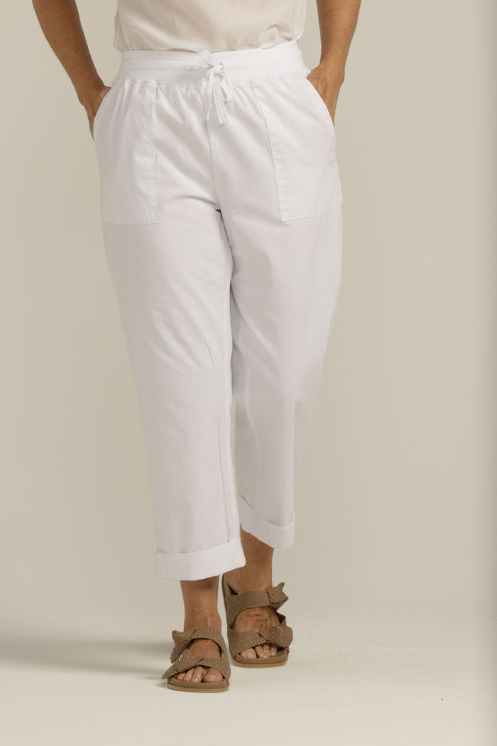 Goondiwindi Cotton Relaxed Rib Knit Waistband Pant - 2 Colours