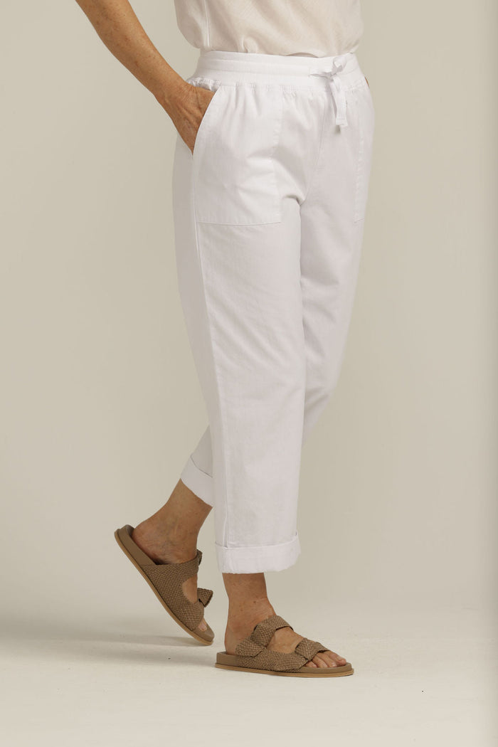 Goondiwindi Cotton Relaxed Rib Knit Waistband Pant - 2 Colours