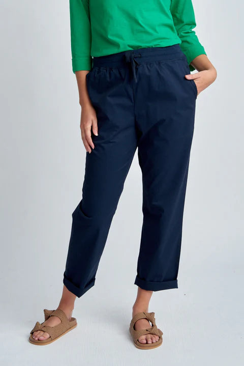 Goondiwindi Cotton Relaxed Cropped Cotton Pant - 2 Colours