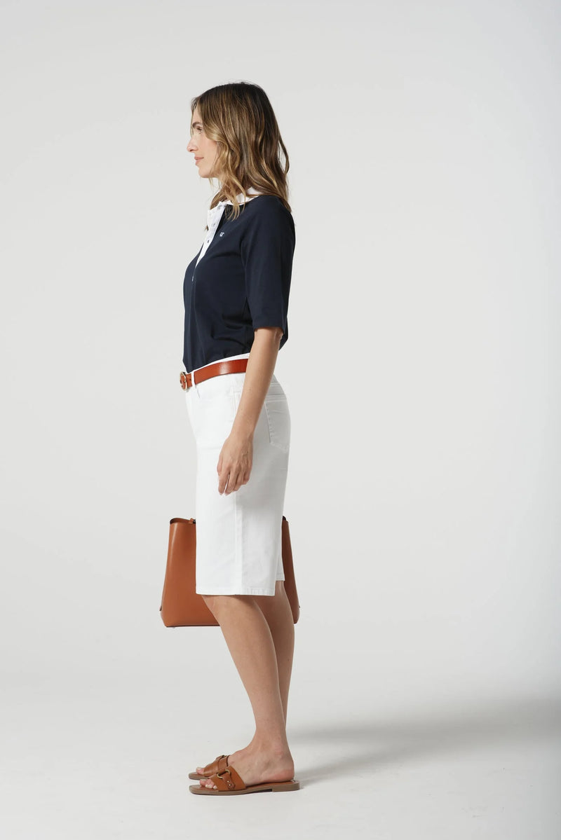 Goondiwindi Cotton 5 Pocket Denim Shorts - White