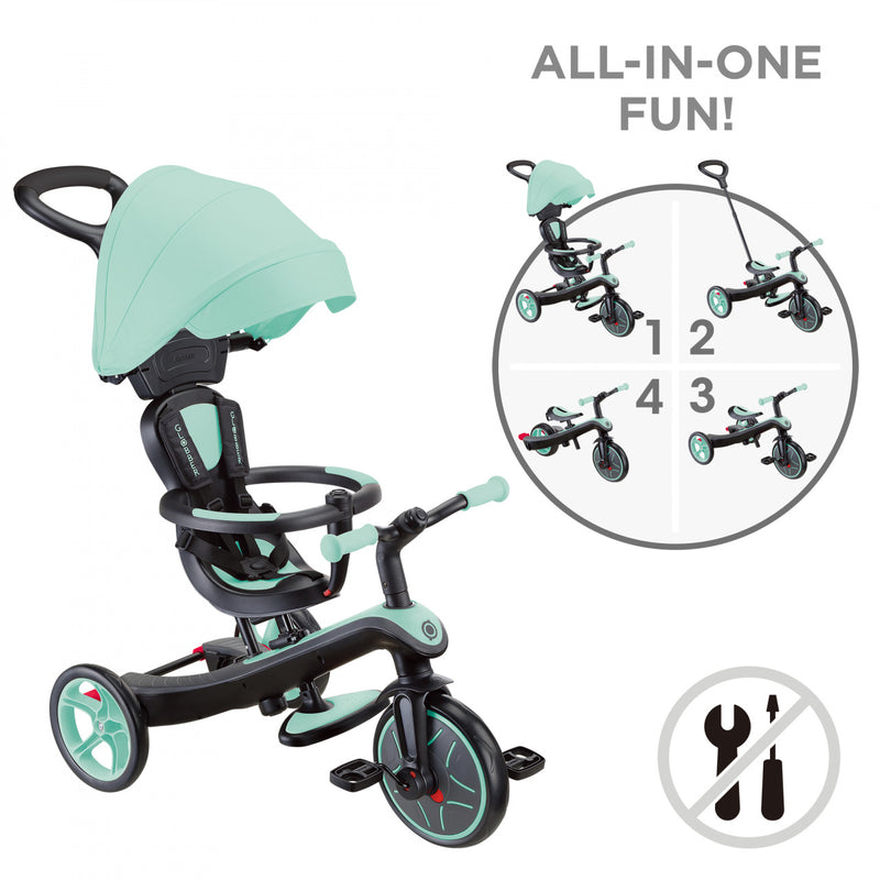 GLOBBER EXPLORER TRIKE 4IN1- MINT