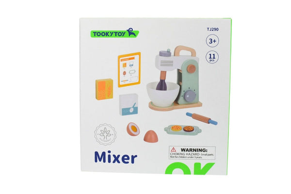 TOOKY TOY WOOD BAKING MIXER