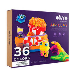 OKTO SENSORY ART 36 COLORS AIR CLAY CREATIVITY SET