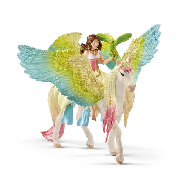 SCHLEICH BAYALA FAIRY SURAH WITH GLITTER PEGASUS