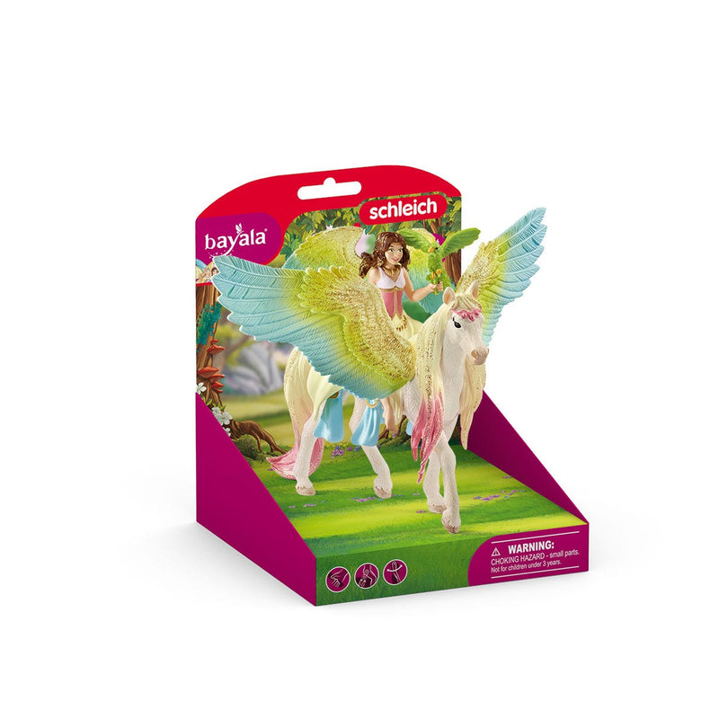 SCHLEICH BAYALA FAIRY SURAH WITH GLITTER PEGASUS