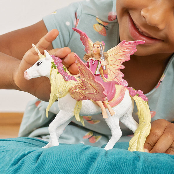 SCHLEICH BAYALA FAIRY FEYA WITH PEGASUS UNICORN