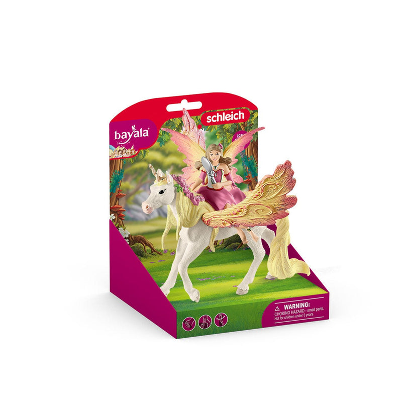 SCHLEICH BAYALA FAIRY FEYA WITH PEGASUS UNICORN