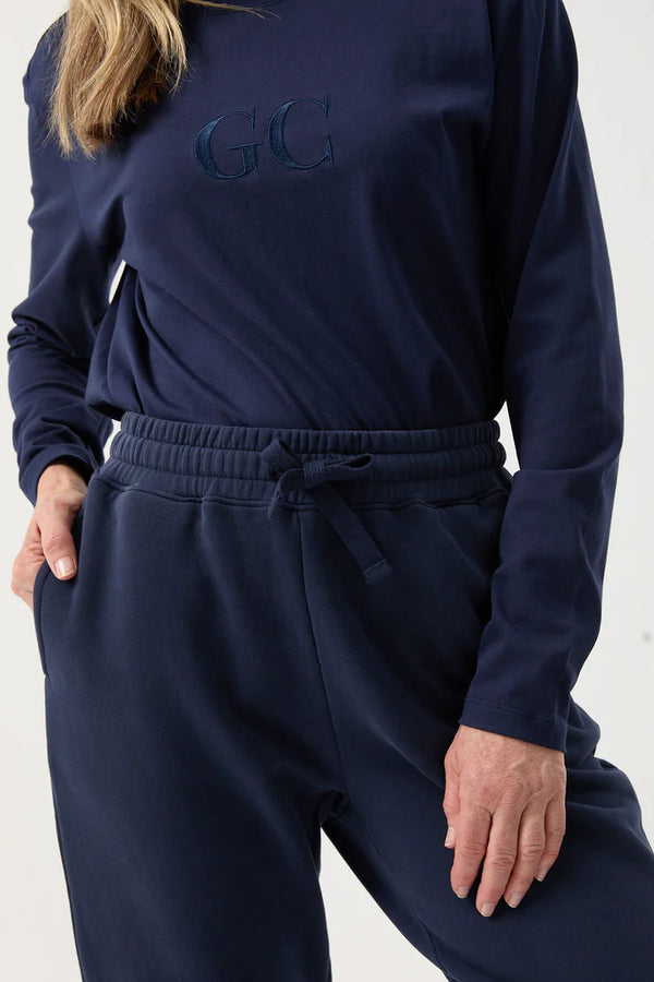 Goondiwindi Cotton Cuffed Track Pant - Parisian Night