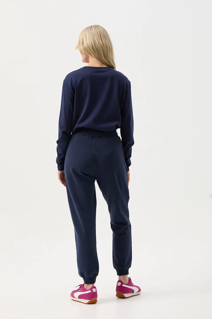 Goondiwindi Cotton Cuffed Track Pant - Parisian Night