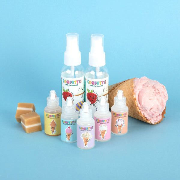 CONFETTI BLUE ICE CREAM SCENTED PERFUME MAKING KIT
