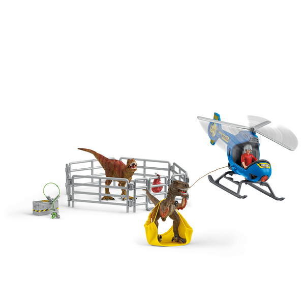 SCHLEICH DINO HELICOPTER RESCUE