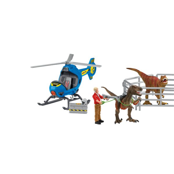 SCHLEICH DINO HELICOPTER RESCUE