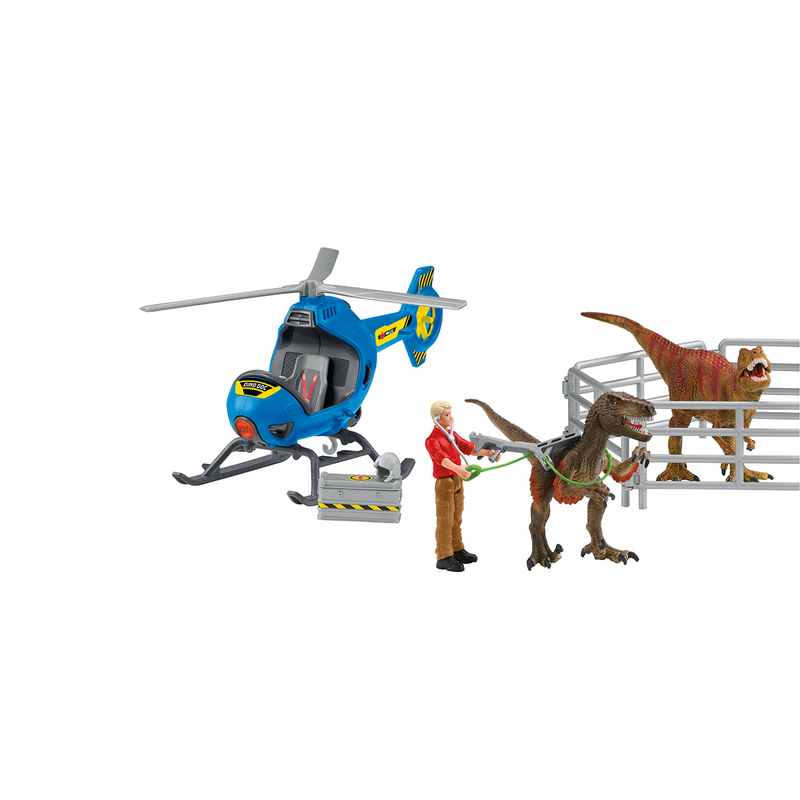 SCHLEICH DINO HELICOPTER RESCUE
