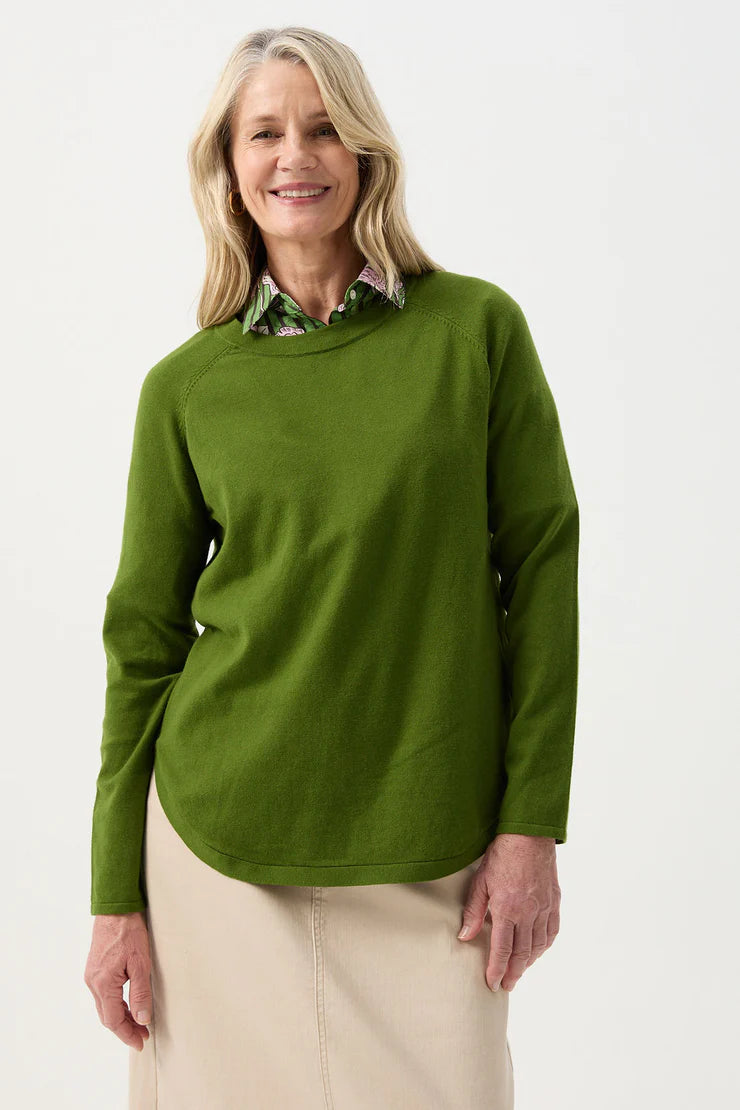 Goondiwindi Cotton Raglan Crew Neck Jumper - 2 Colours