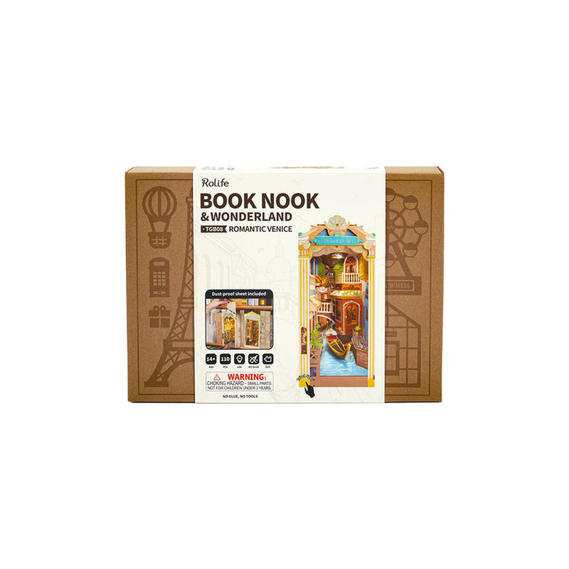ROBOTIME ROLIFE DIY BOOK NOOK ROMANTIC VENICE