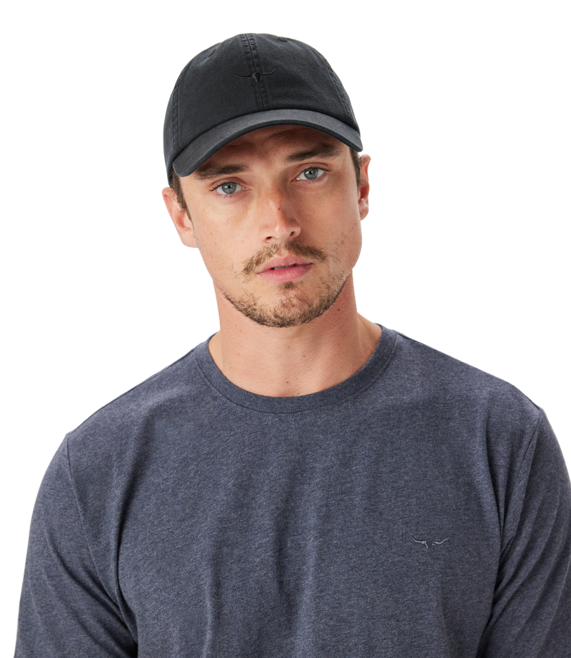 R.M. Williams Mini Longhorn Twill Cap - Pewter