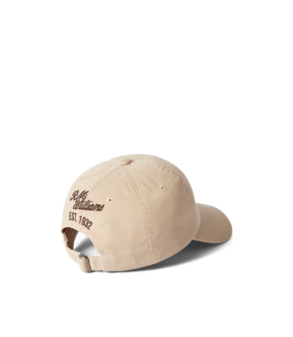 R.M. Williams Longhorn Twill Cap - Ecru