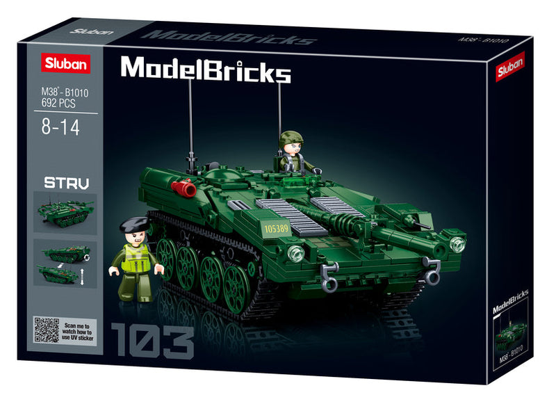 Sluban Swedish Tank - 692 pieces