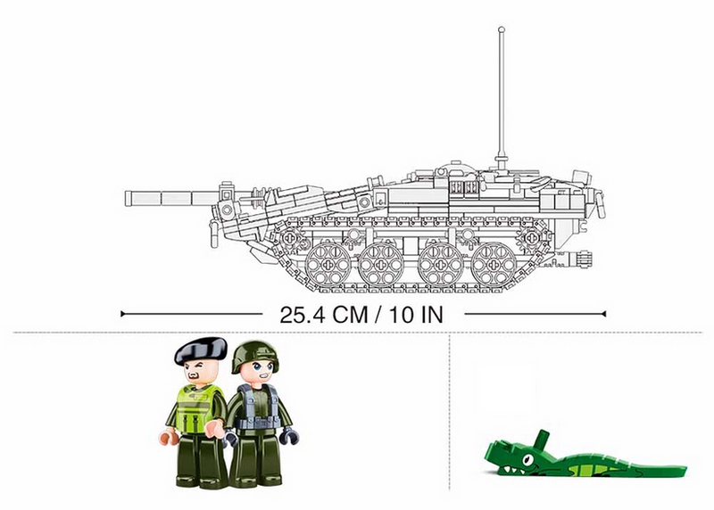 Sluban Swedish Tank - 692 pieces