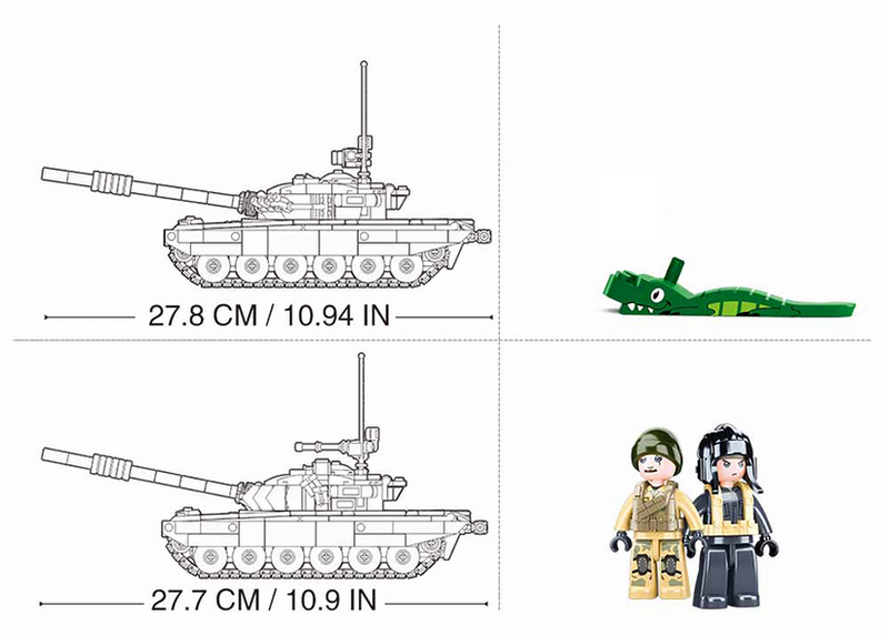 Sluban Tank T-72B3 - 770 pieces