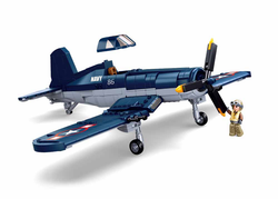 Sluban WWII F4U Corsair Fighter - 550 pieces