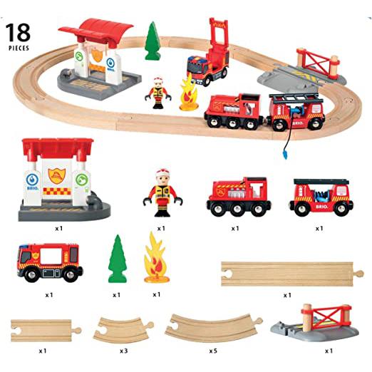 BRIO TRAIN SET - FIREFIGHTER SET – Assef's