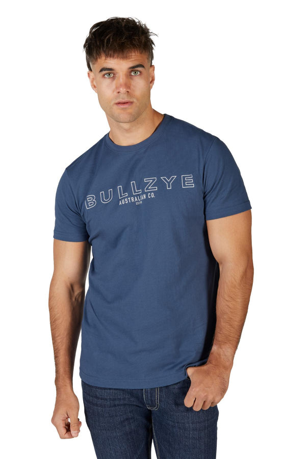 Bullzye Men's Ryan Short Sleeve Tee - Blue Steel