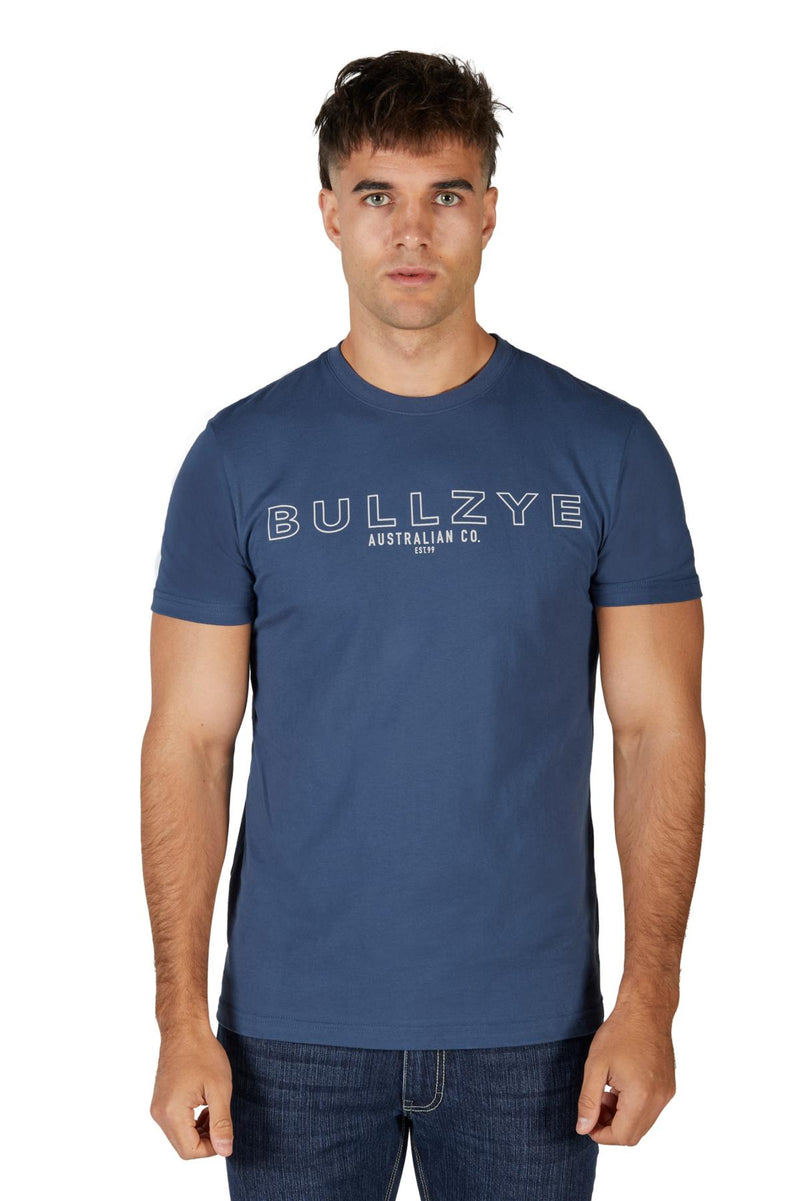 Bullzye Men's Ryan Short Sleeve Tee - Blue Steel