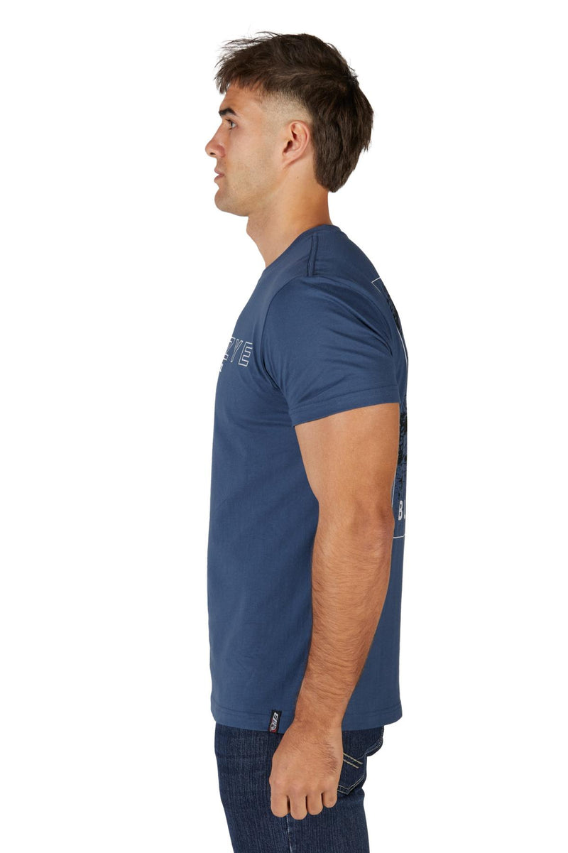 Bullzye Men's Ryan Short Sleeve Tee - Blue Steel