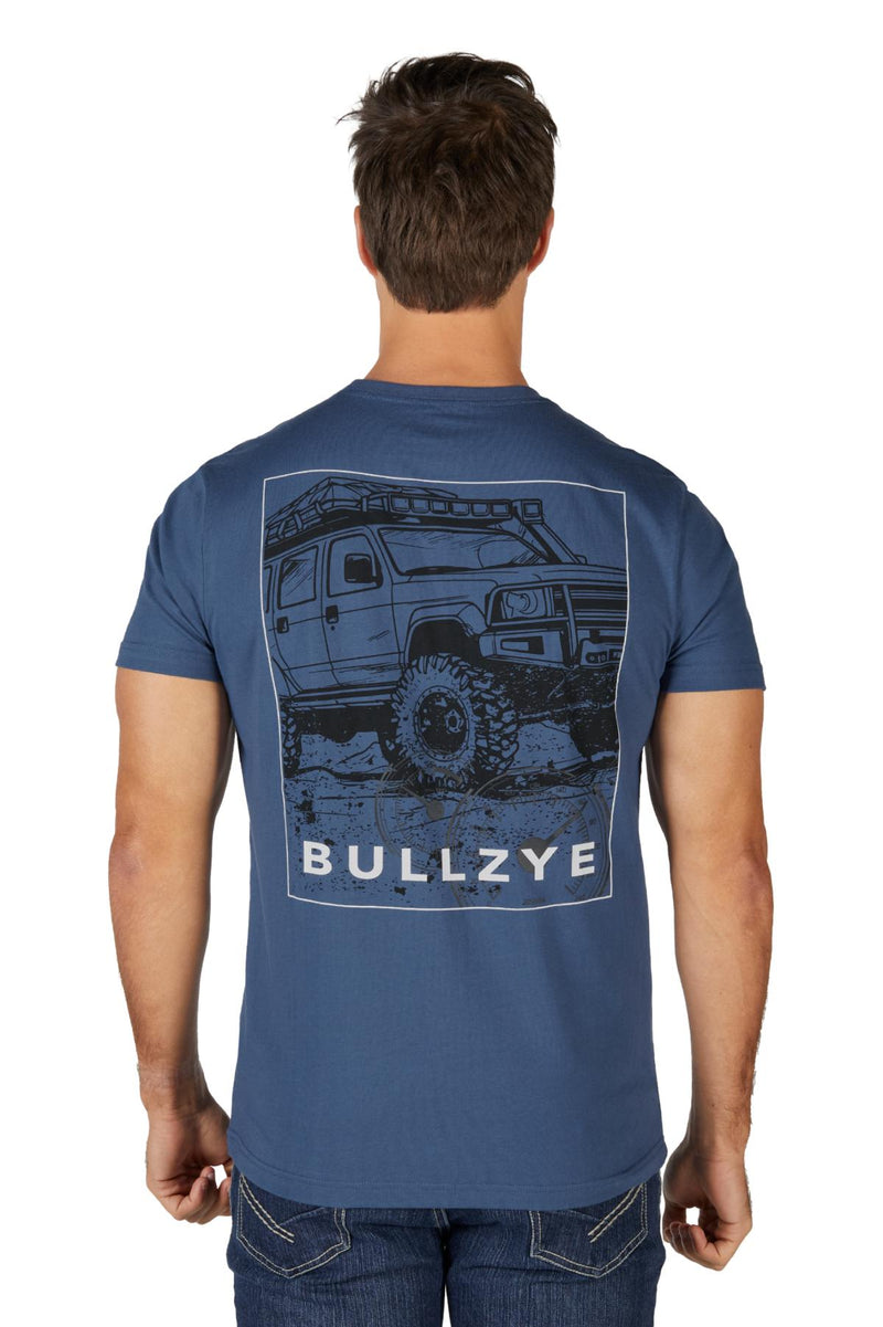 Bullzye Men's Ryan Short Sleeve Tee - Blue Steel