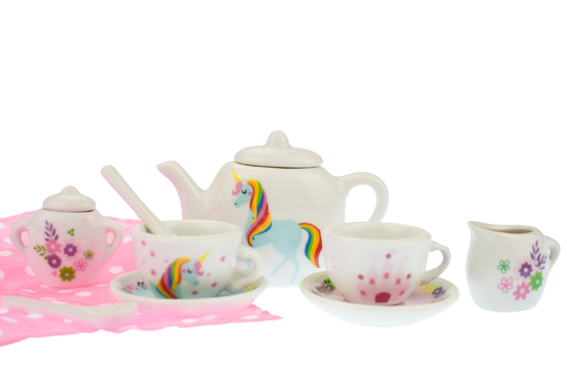 KAPER KIDZ UNICORN PORCELAIN TEA SET 13PCS