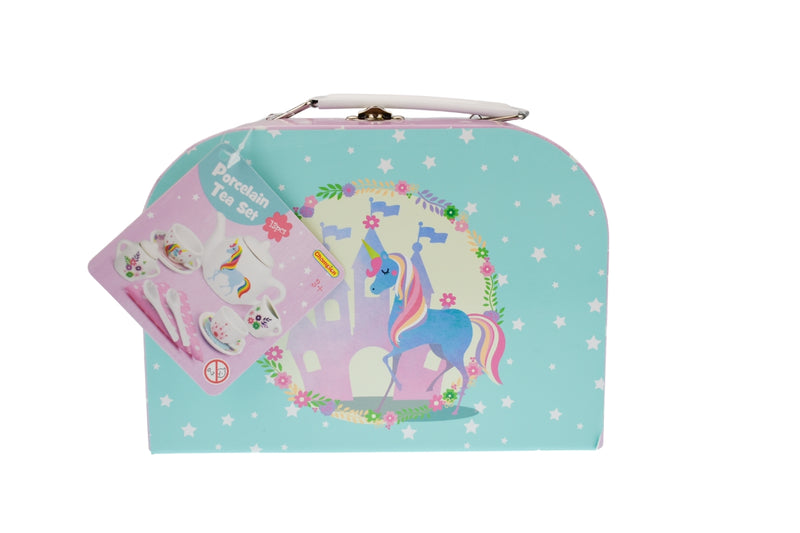 KAPER KIDZ UNICORN PORCELAIN TEA SET 13PCS
